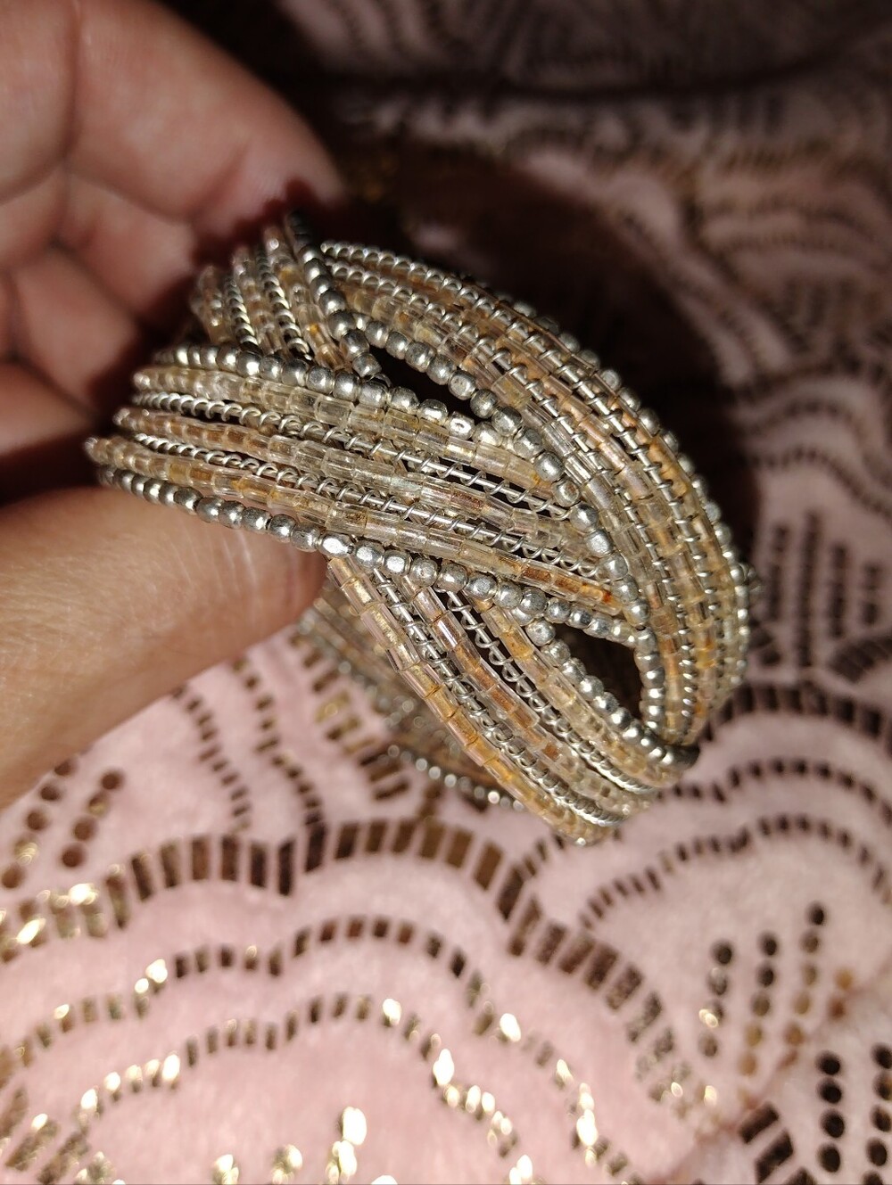 Silvertone Cuff Bracelet